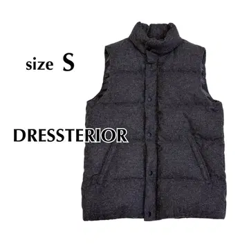 DRESSTERIOR 드레스트리아 울 다운 베스트 그레이