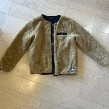 새상품급 LOGOS 보아 자켓 리버서블 베이지