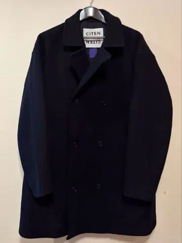 CITEN 네이비 오버 사이즈 피 코트 size:FREE