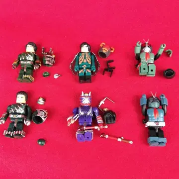 6체 가면라이더 장착변신 큐브릭 초합금