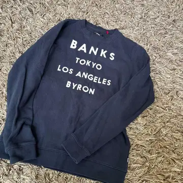 BANKS 트레이닝복 tops 남성용 S 사이즈 네이비