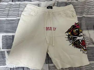 Ed Hardy 호랑이 그래픽 숏팬츠 S