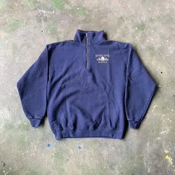 TULTEX 하프 지퍼 맨투맨