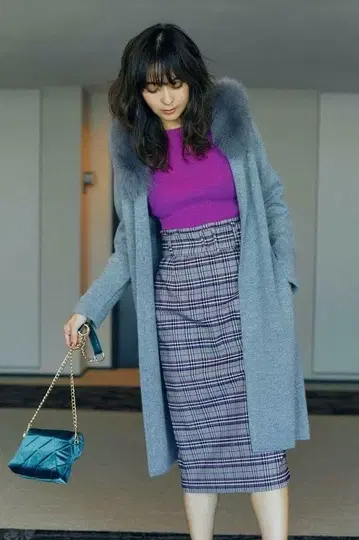 마이 스트라다 후드 퍼 코디 가디건