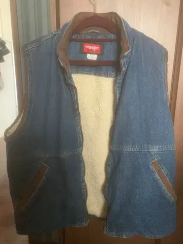 Wrangler 슬리브리스 데님 자켓 L
