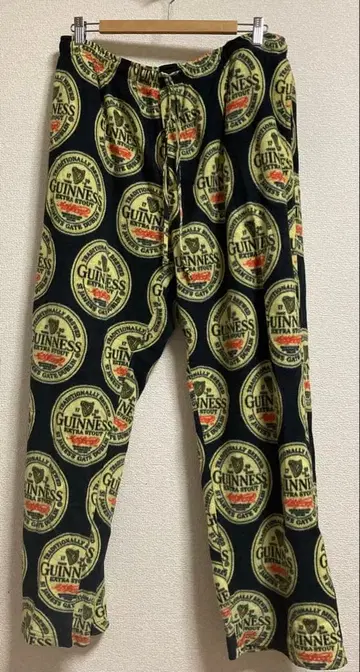 무료배송! 기네스 맥주 플리스 올 패턴 이지 팬츠 XL 사이즈