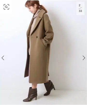 MANTECO 빅 칼라 코트/스픽 앤 스팬