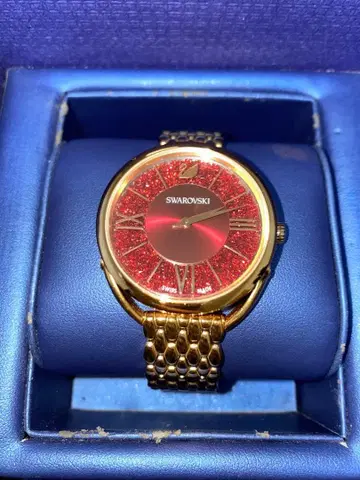 Swarovski 레드 라메 믹스 시계