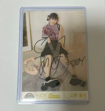 니지이로 조이 야마노 아이즈키 브로마이드 친필 히키