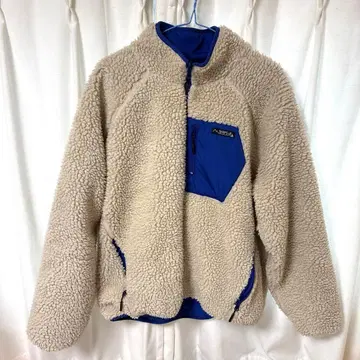 SHIPS 보아 플리스 자켓 베이지 파랑