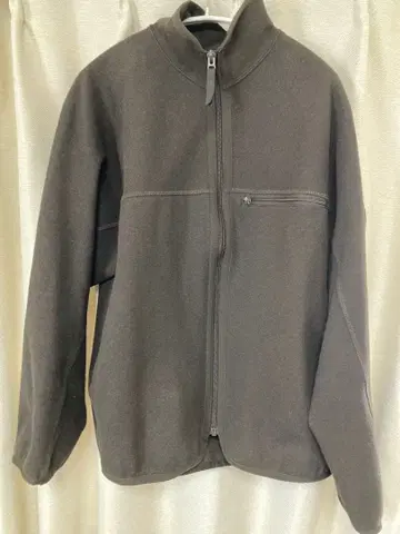 UNIQLO U 브러쉬드 저지 블루종 다크 브라운 사이즈 S