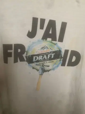빈티지 J'AI DRAFT 그래픽 티셔츠