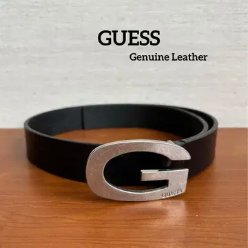 GUESS / 천연 가죽 벨트 / 블랙