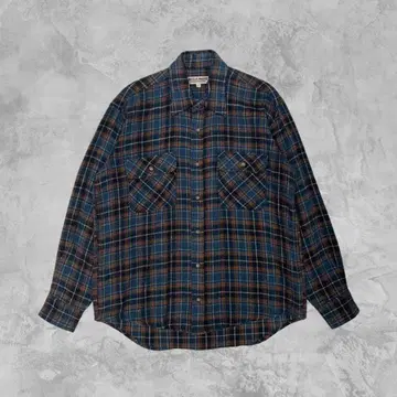 00vintage BEELSE WHERE 체크 플란넬 셔츠 M 아메카지