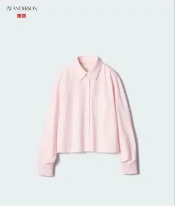 유니클로 JW 앤더슨 옥스퍼드 셔츠 스트라이프/핑크 사이즈 S