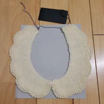 apart by lowrys 탈착식 옷깃 펄 목걸이 택 포함 새상품