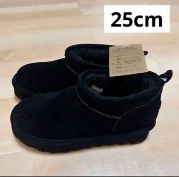 새상품 BEARPAW 베어파우 어그 부츠 통굽 블랙 25cm