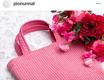 비오는날 로즈 핑크 누비 토트백 pionunnal 무브