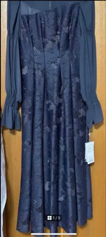 kana 긴팔 원피스 드레스 차콜 그레이 S 시착만 한 상품