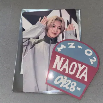 MAZZEL 마제베야 NAOYA 포토 카드 스티커 세트