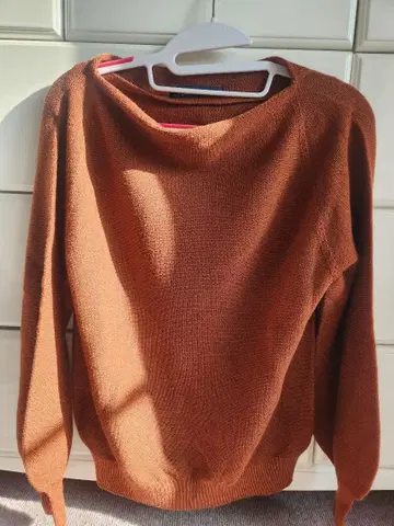 GALLARDAGALANTE NAVY 브라운 긴팔 니트