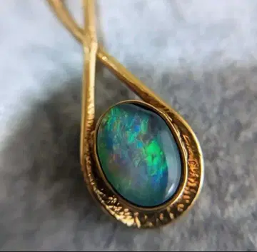 [ 925 각인 있음 ] 아름다운 트리플렛 오팔 골드 목걸이