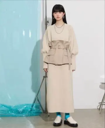 새상품 THE YOn 마톤 슬리브 니트 원피스