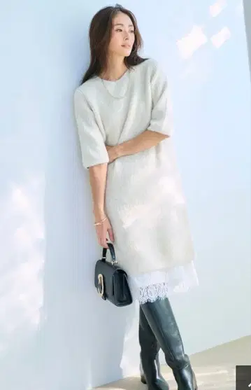 CADUNE 멜란지 미니 원피스