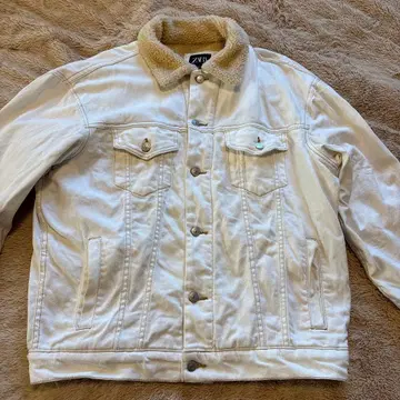 ZARA 보아 데님 자켓 화이트