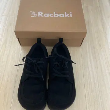 Racbaki 블랙 레이스업 스니커즈 XL