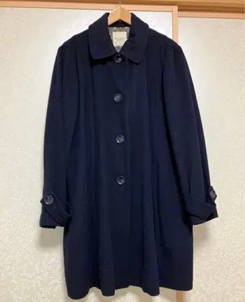 빅 사이즈 코트 네이비 컬러