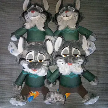 주토피아2 L 봉제 인형 파우버트 4세트 야마다 료스케