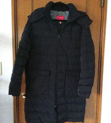 신사 후드 부착 다운 코트 이탈리아제 (새상품급)