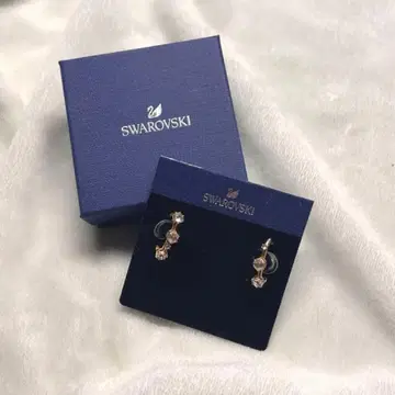 Swarovski 스와로브스키 이어커프풍 귀걸이 핑크 골드