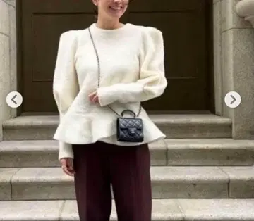 ohga 수플레 니트 화이트