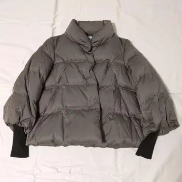 자유구 다운 자켓 숏 기장 그레이