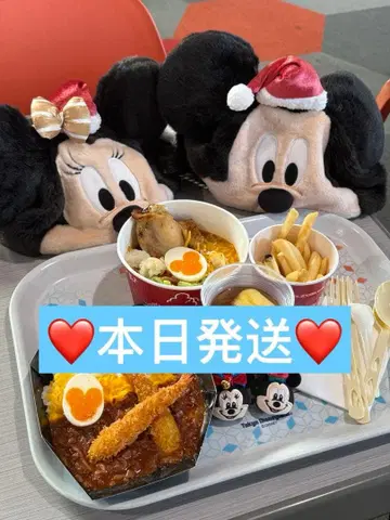 디즈니 크리스마스 팬캡 미키 미니 페어 2세트