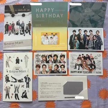 Snow Man 연하장 2장 세트 BD 카드 2장 뉴스레터 2권