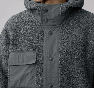 새상품 지유 ENGINEERED GARMENTS 보아 플리스 스냅 후드티