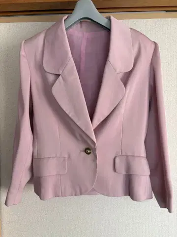 재단 장인 제작 고급 핑크 자켓 일본풍 핸드메이드