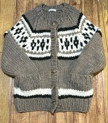 FREAKSSTORE 코위찬 니트 가디건 두꺼운 소재 노르딕 치마요