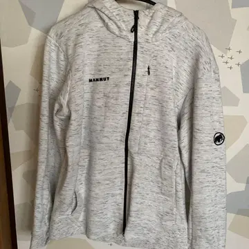 MAMMUT 풀 집업 후드 부착 후드티 L 사이즈 그레이