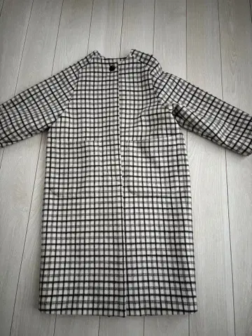 SLOBE 체크 무늬 롱 코트