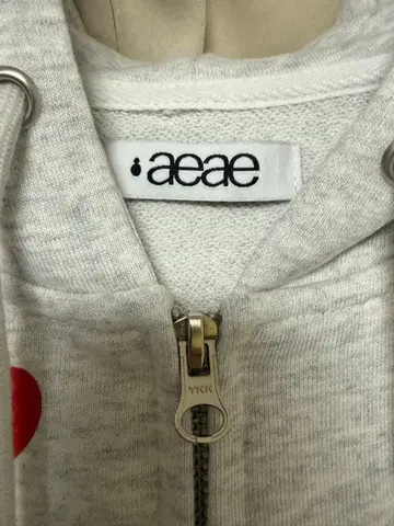 aeae 도트 무늬 하트 프린트 후디