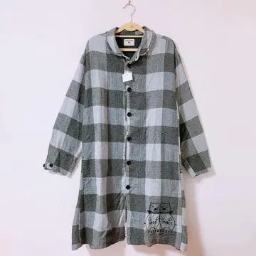 [미사용 새상품] drug store's 롱 원피스 셔츠 가디건