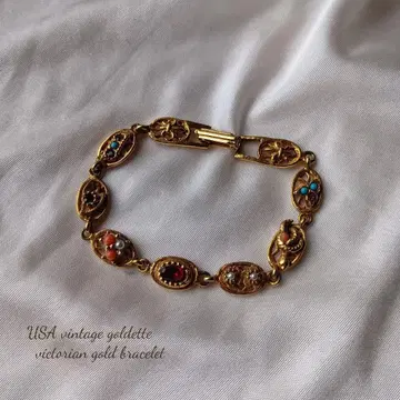 USA vintage goldette 빅토리아 골드 팔찌