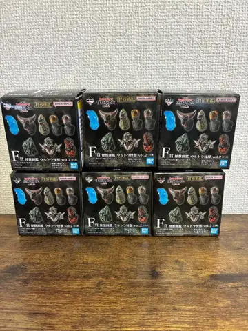 제일복권 괴수 초대전 vol.2 F상 괴수 두상 울트라 괴수 6종 세트