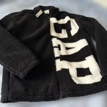 GAP 플리스 자켓 S 블랙/화이트