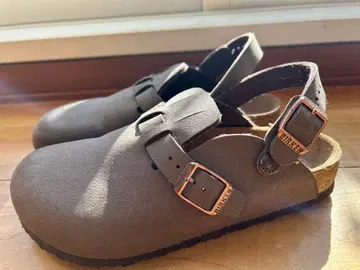 BIRKENSTOCK 보스턴 스웨이드 가죽 브라운 21cm 빌켄