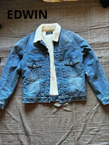 EDWIN 보아 안감 데님 자켓 L
